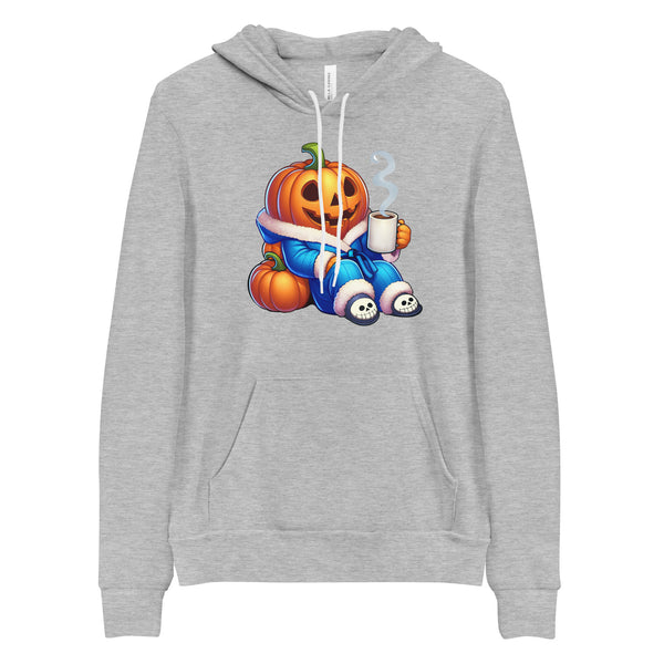 Pumpkin Spice Hoodie, Halloween Jack-o'-Lantern Coffee Sweatshirt