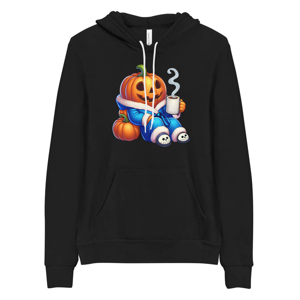 Pumpkin Spice Hoodie, Halloween Jack-o'-Lantern Coffee Sweatshirt
