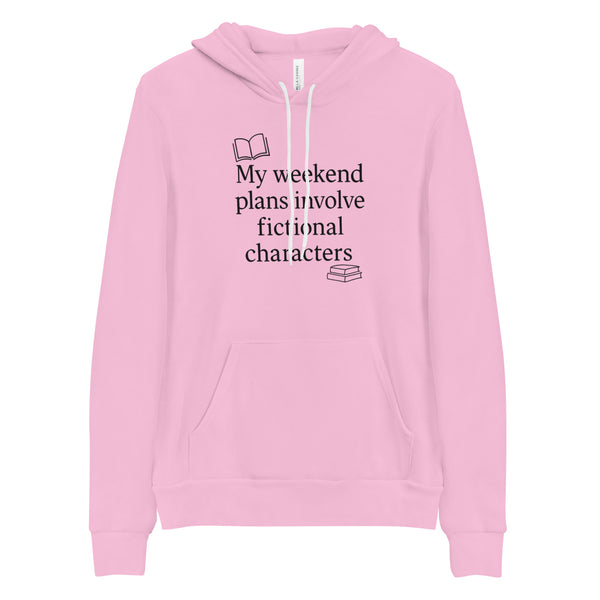 Bookish Hoodie, Funny Reader Pullover Sweatshirt, Fictional Characters Gift