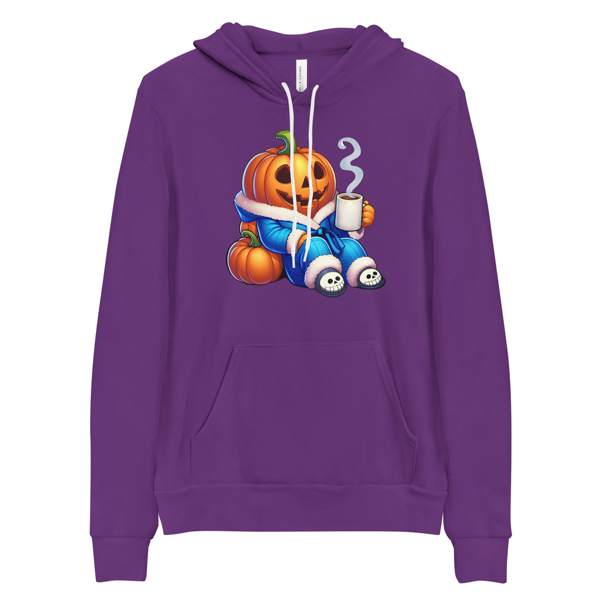 Pumpkin Spice Hoodie, Halloween Jack-o'-Lantern Coffee Sweatshirt