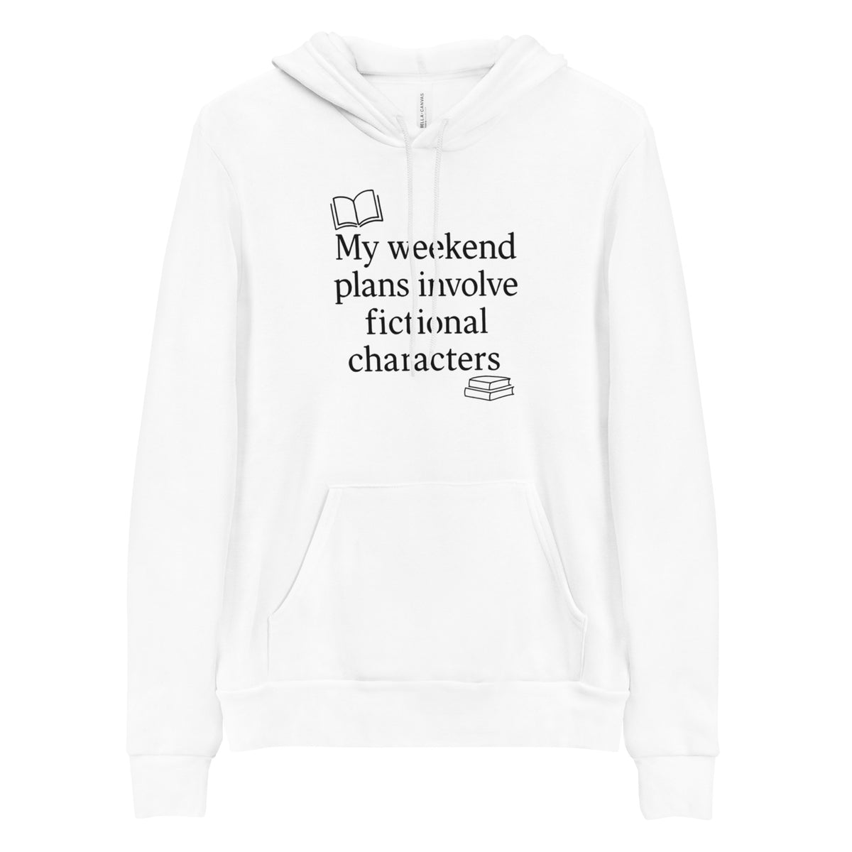 Bookish Hoodie, Funny Reader Pullover Sweatshirt, Fictional Characters Gift