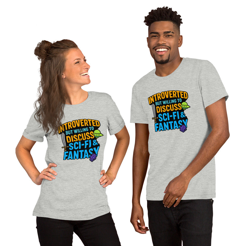 Introvert Sci-Fi Gift - Funny Nerdy Shirt - DnD Tee - Fantasy Gamer Gift - Book Lover T-Shirt