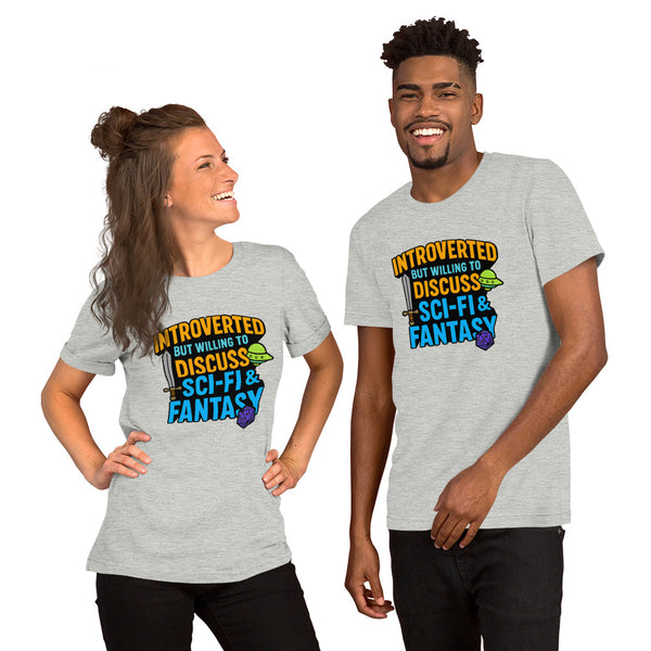 Introvert Sci-Fi Gift - Funny Nerdy Shirt - DnD Tee - Fantasy Gamer Gift - Book Lover T-Shirt