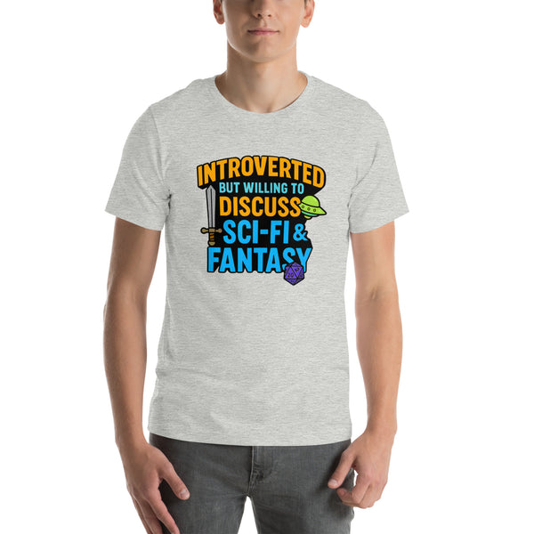 Introvert Sci-Fi Gift - Funny Nerdy Shirt - DnD Tee - Fantasy Gamer Gift - Book Lover T-Shirt