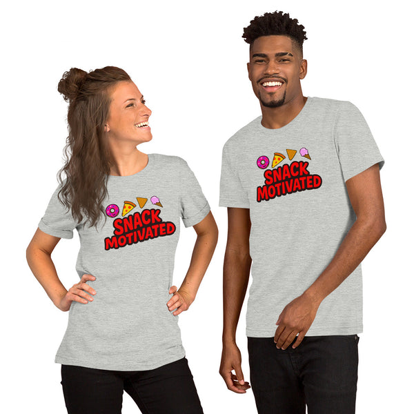 Snack Motivated Shirt - Funny Food Lover Tee - Snack Lover Gift - Foodie Graphic Tee