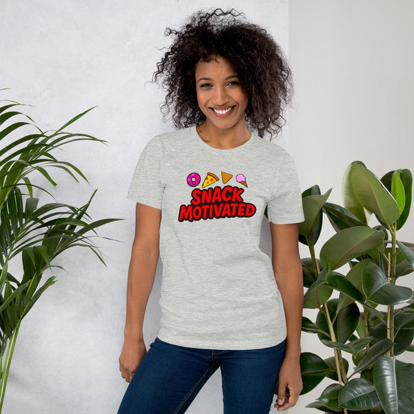 Snack Motivated Shirt - Funny Food Lover Tee - Snack Lover Gift - Foodie Graphic Tee