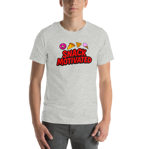 Snack Motivated Shirt - Funny Food Lover Tee - Snack Lover Gift - Foodie Graphic Tee
