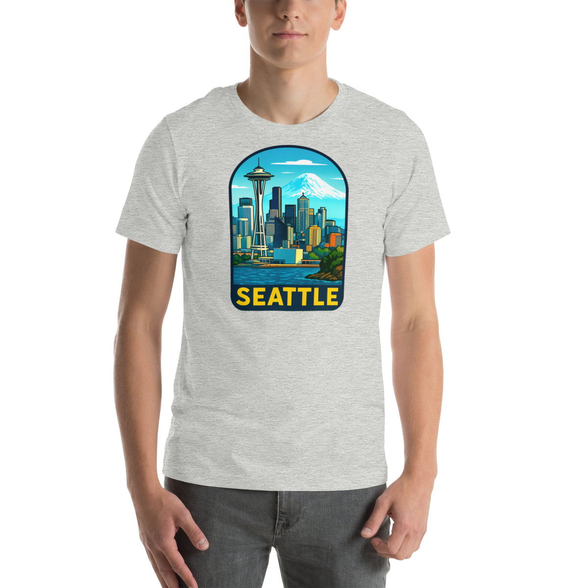 Seattle Skyline T-Shirt - Pacific Northwest Space Needle Tee Gift