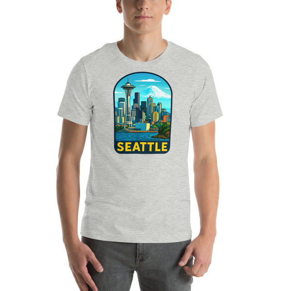 Seattle Skyline T-Shirt - Pacific Northwest Space Needle Tee Gift