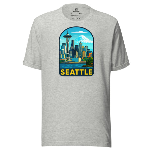 Seattle Skyline T-Shirt - Pacific Northwest Space Needle Tee Gift