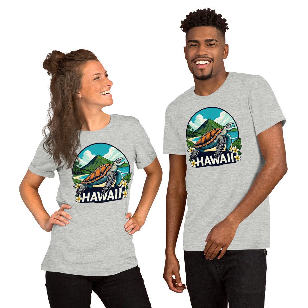 Sea Turtle Hawaii T-Shirt - Tropical Beach Vacation Tee Gift