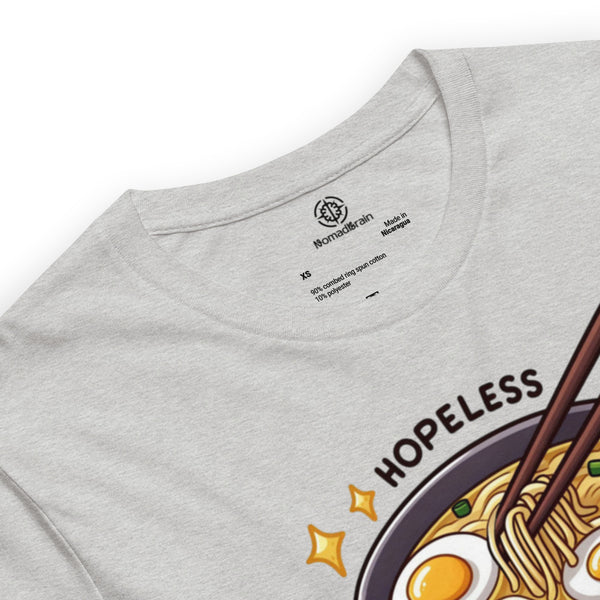 Funny Ramen Shirt - Kawaii Food Graphic Tee - Ramen Lover Gift - Foodie T-Shirt - Hopeless Ramen-tic