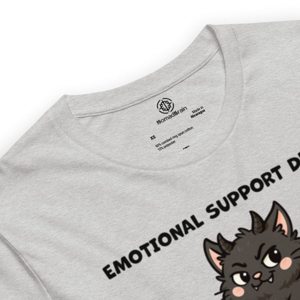Funny Black Cat Shirt - Emotional Support Demon Tee - Dark Humor Cat Gift - Witchy Cat Lover Shirt