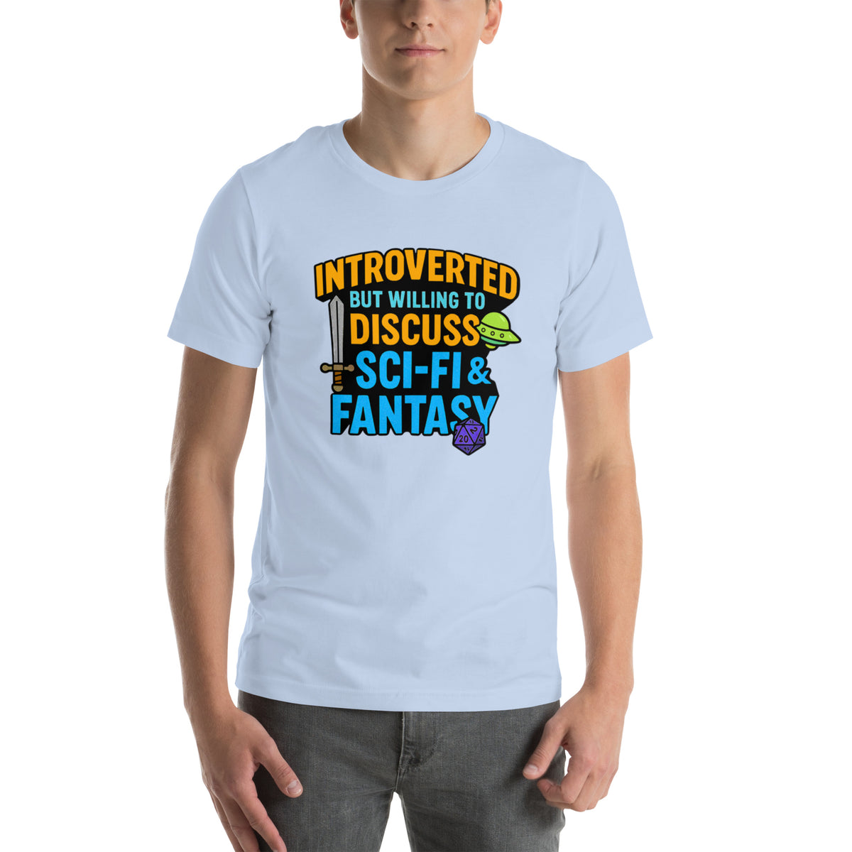 Introvert Sci-Fi Gift - Funny Nerdy Shirt - DnD Tee - Fantasy Gamer Gift - Book Lover T-Shirt