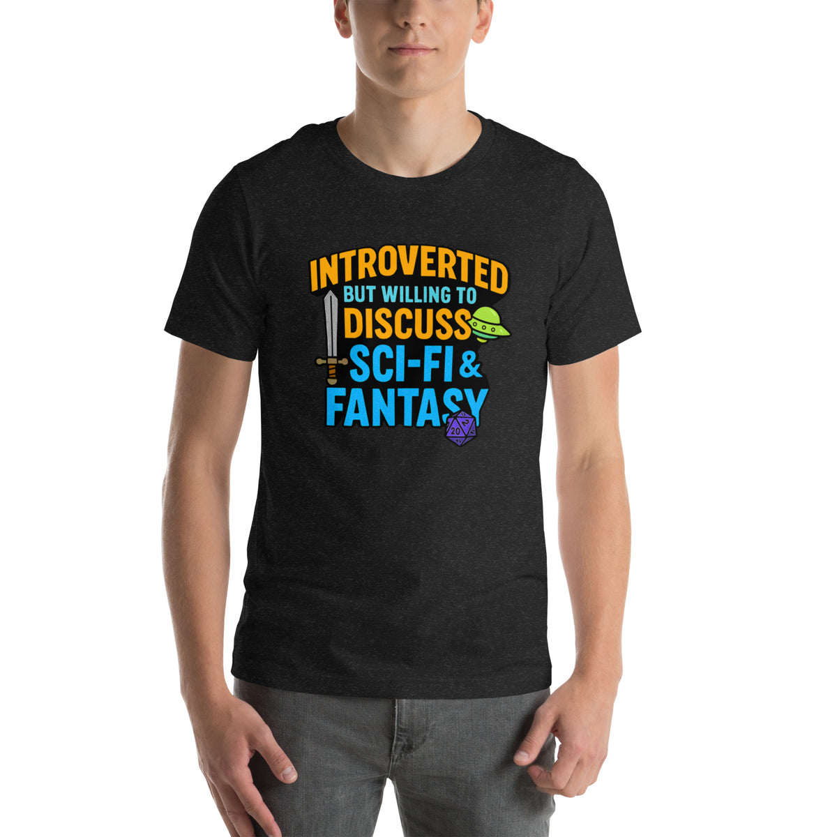 Introvert Sci-Fi Gift - Funny Nerdy Shirt - DnD Tee - Fantasy Gamer Gift - Book Lover T-Shirt