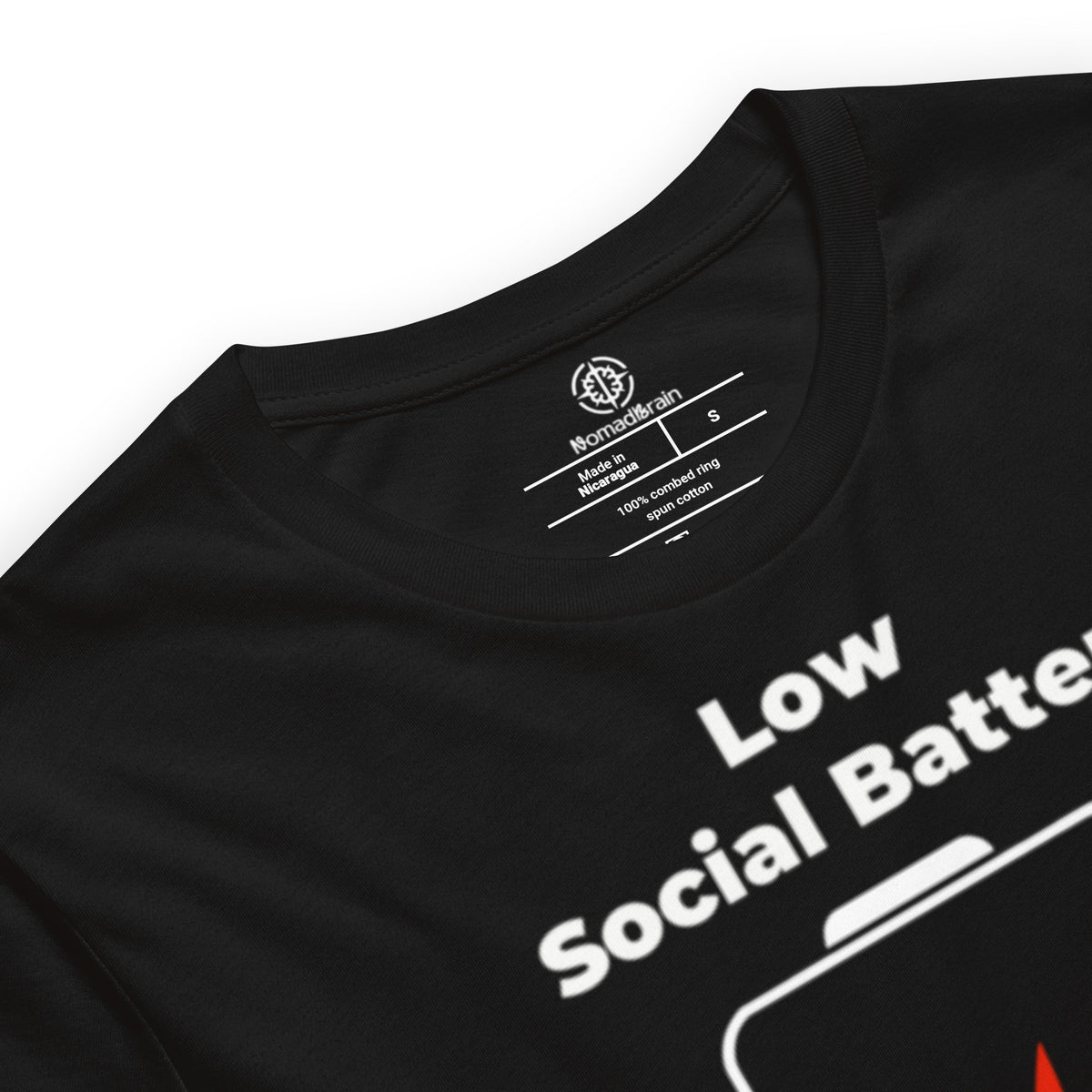 Funny Introvert T-Shirt - Low Social Battery 2% Graphic Tee - Antisocial Gift - Homebody Shirt - Unisex Humor Tee