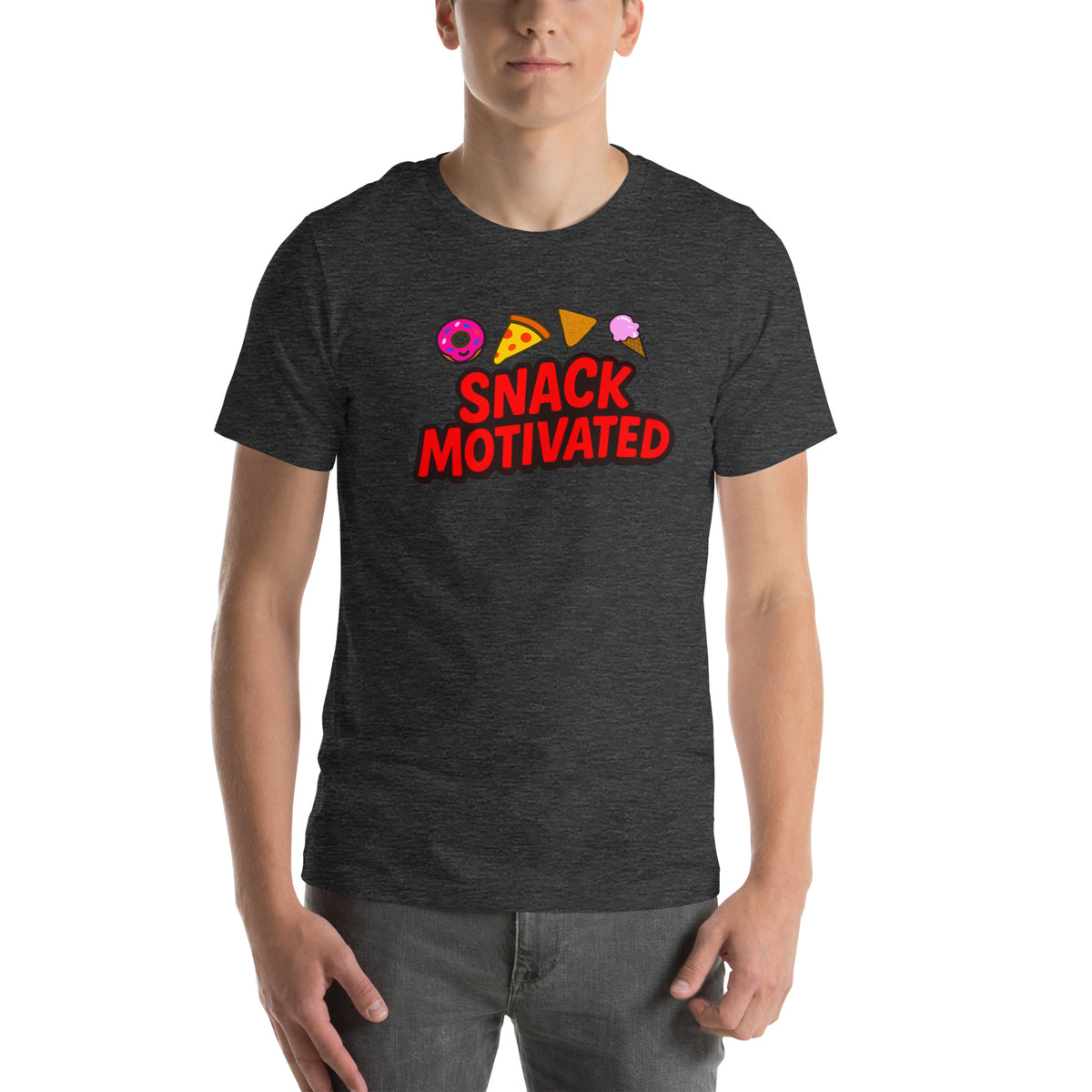 Snack Motivated Shirt - Funny Food Lover Tee - Snack Lover Gift - Foodie Graphic Tee