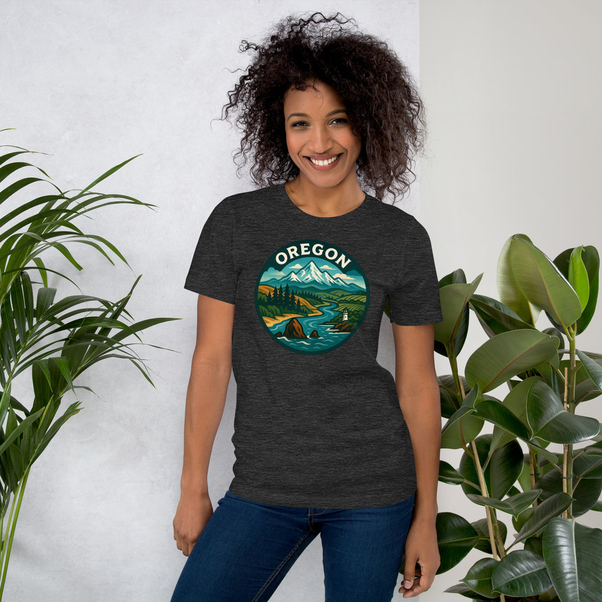 Oregon T-Shirt - Pacific Northwest Landscape Graphic Tee - Oregon Gift