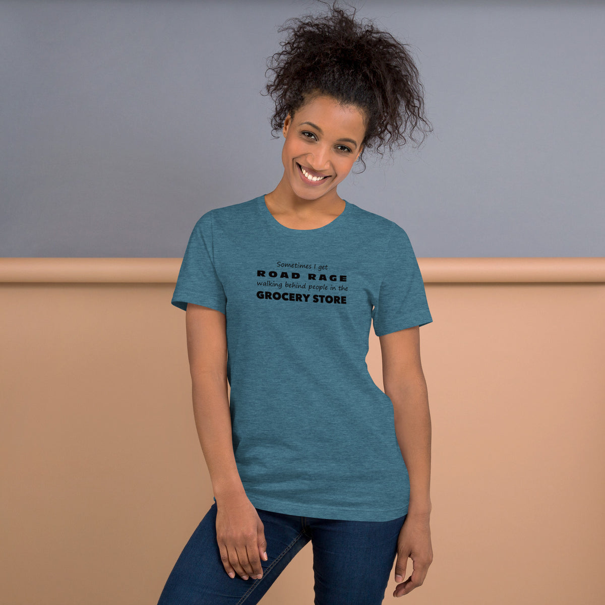 Funny Sarcastic Tee - Road Rage Grocery Store Humor T-Shirt - Relatable Humor Shirt