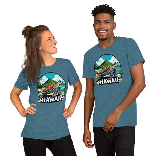 Sea Turtle Hawaii T-Shirt - Tropical Beach Vacation Tee Gift