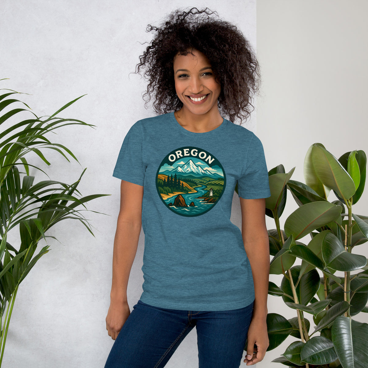Oregon T-Shirt - Pacific Northwest Landscape Graphic Tee - Oregon Gift