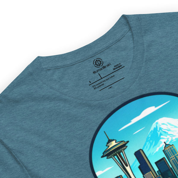 Seattle Skyline T-Shirt - Pacific Northwest Space Needle Tee Gift