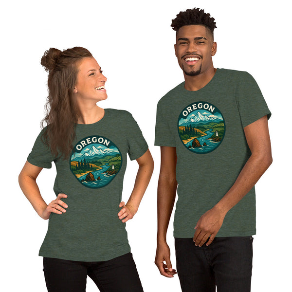 Oregon T-Shirt - Pacific Northwest Landscape Graphic Tee - Oregon Gift