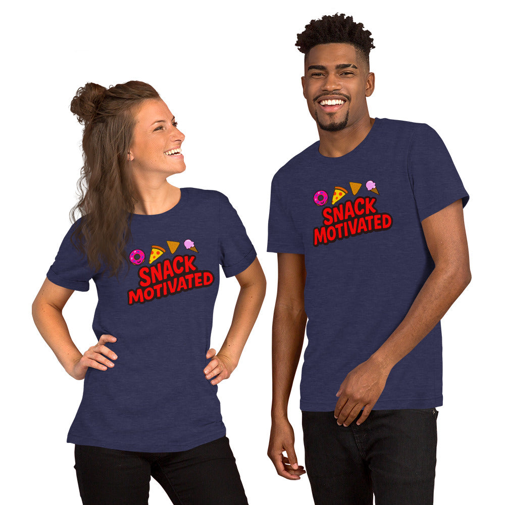 Snack Motivated Shirt - Funny Food Lover Tee - Snack Lover Gift - Foodie Graphic Tee