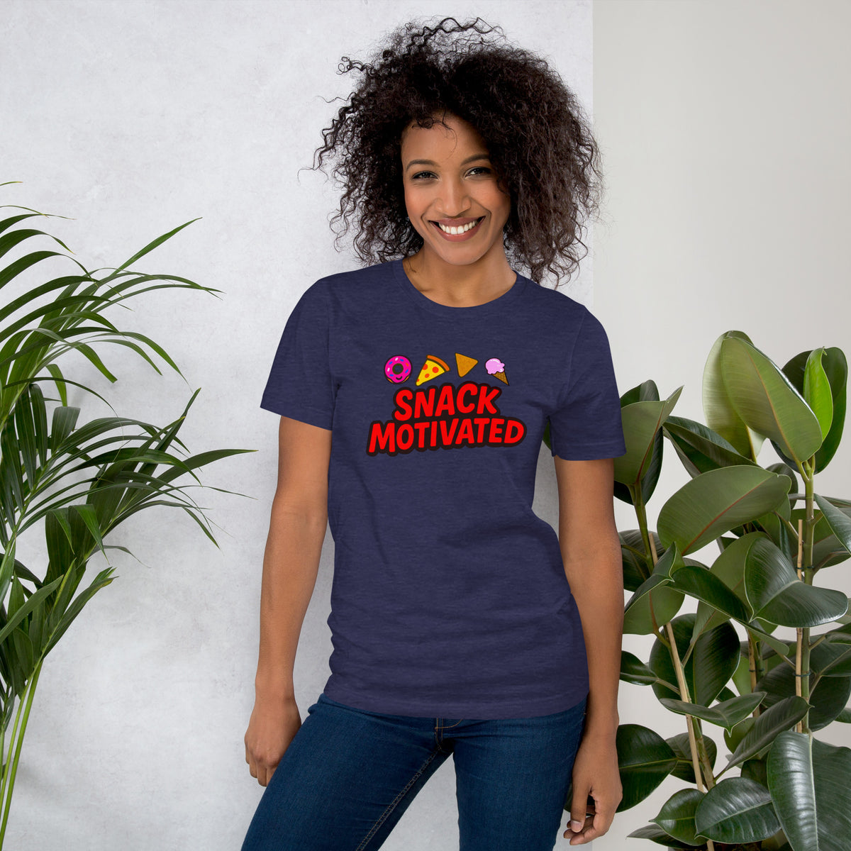 Snack Motivated Shirt - Funny Food Lover Tee - Snack Lover Gift - Foodie Graphic Tee