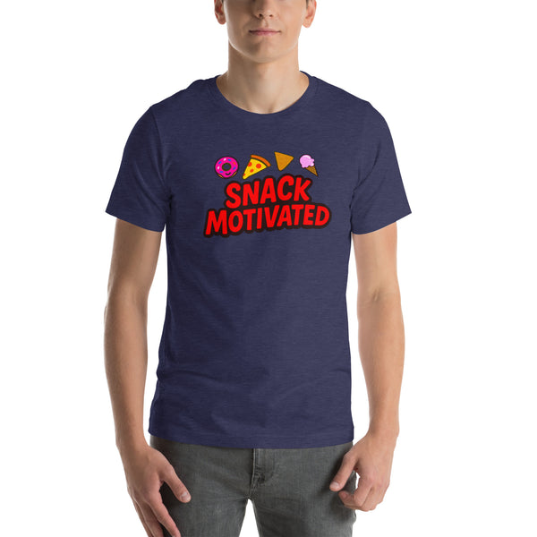 Snack Motivated Shirt - Funny Food Lover Tee - Snack Lover Gift - Foodie Graphic Tee