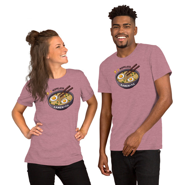 Funny Ramen Shirt - Kawaii Food Graphic Tee - Ramen Lover Gift - Foodie T-Shirt - Hopeless Ramen-tic