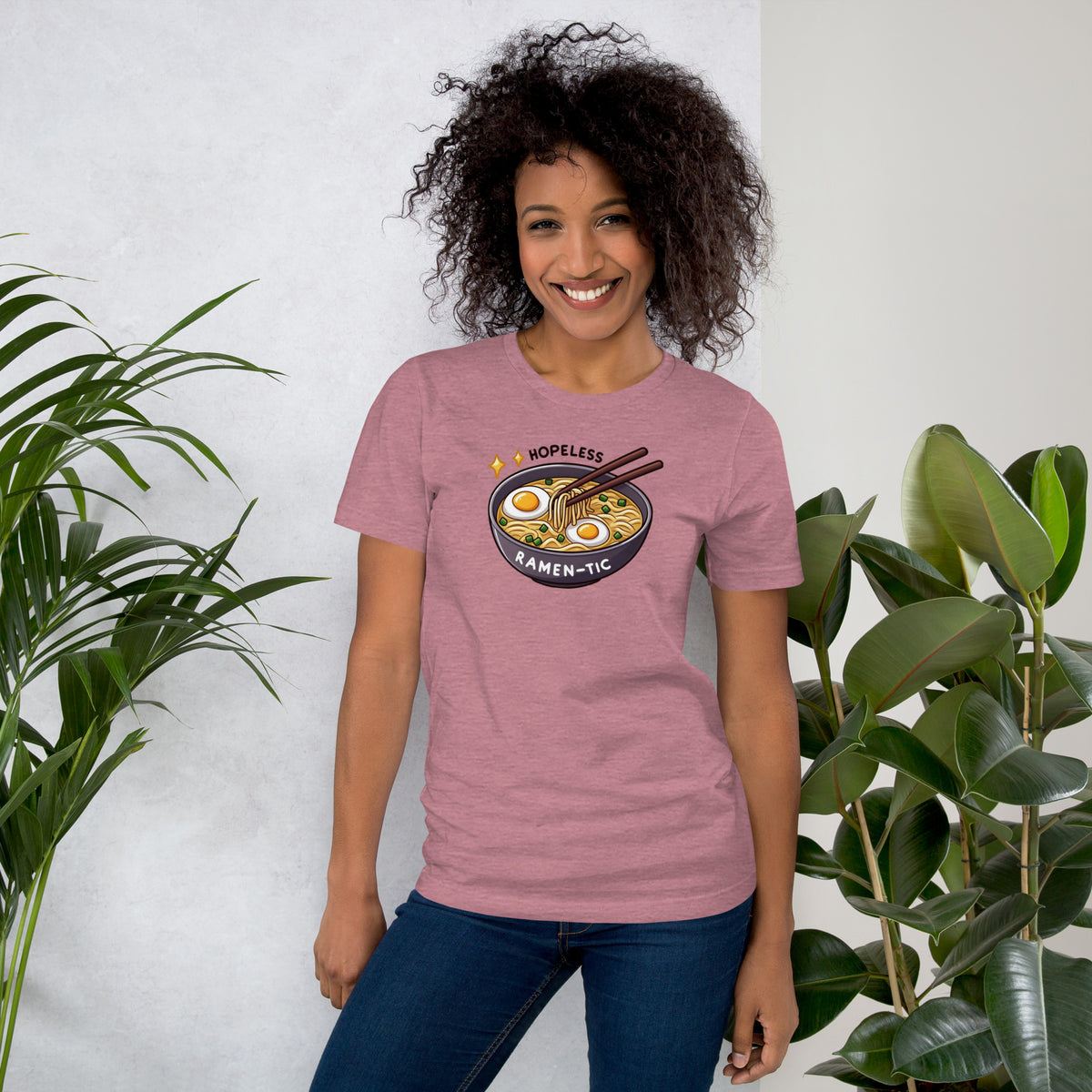 Funny Ramen Shirt - Kawaii Food Graphic Tee - Ramen Lover Gift - Foodie T-Shirt - Hopeless Ramen-tic