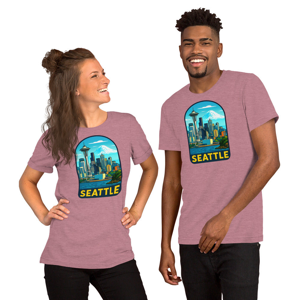 Seattle Skyline T-Shirt - Pacific Northwest Space Needle Tee Gift
