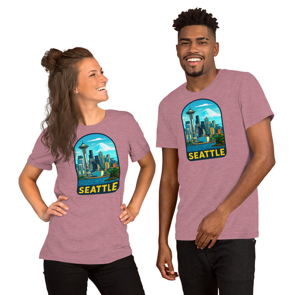 Seattle Skyline T-Shirt - Pacific Northwest Space Needle Tee Gift