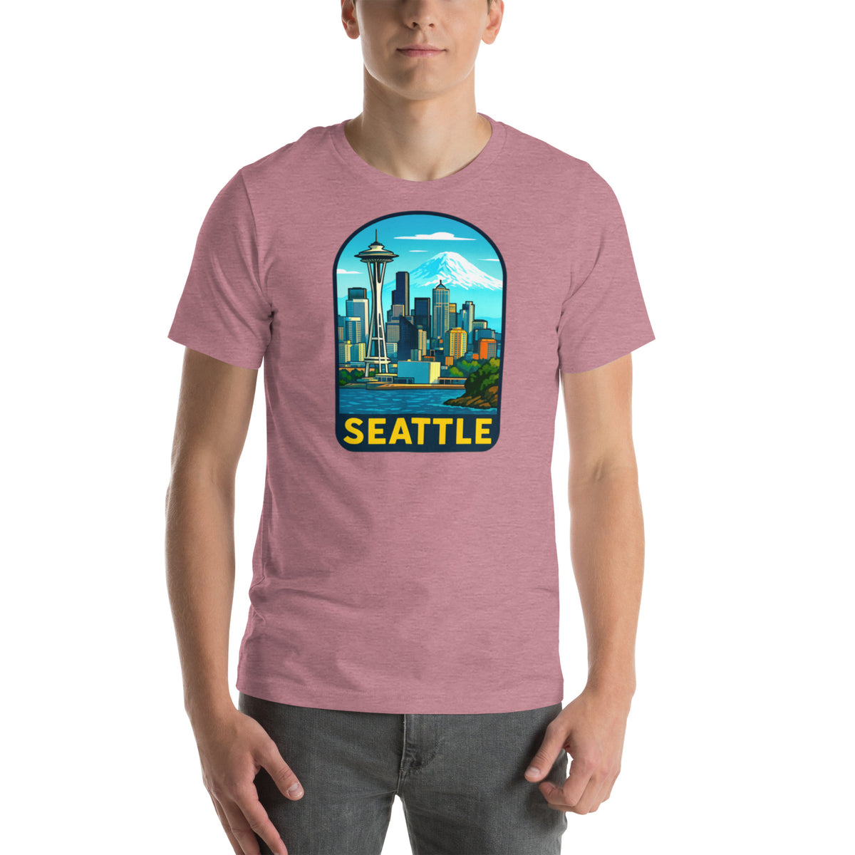 Seattle Skyline T-Shirt - Pacific Northwest Space Needle Tee Gift