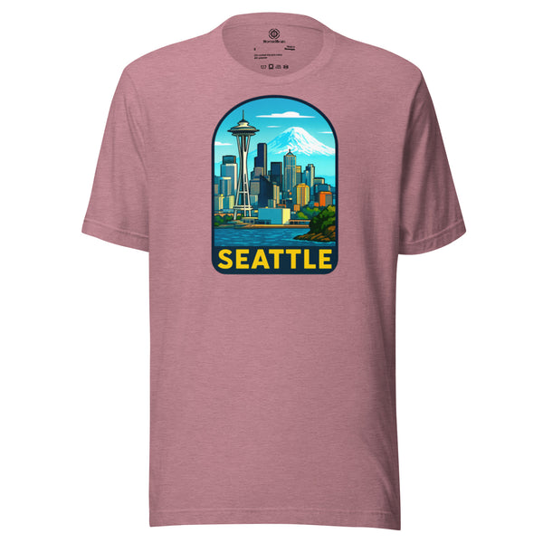 Seattle Skyline T-Shirt - Pacific Northwest Space Needle Tee Gift