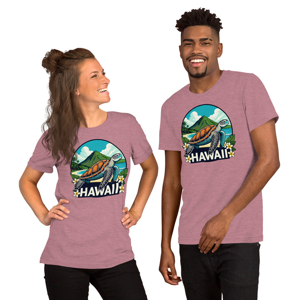 Sea Turtle Hawaii T-Shirt - Tropical Beach Vacation Tee Gift