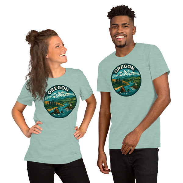 Oregon T-Shirt - Pacific Northwest Landscape Graphic Tee - Oregon Gift
