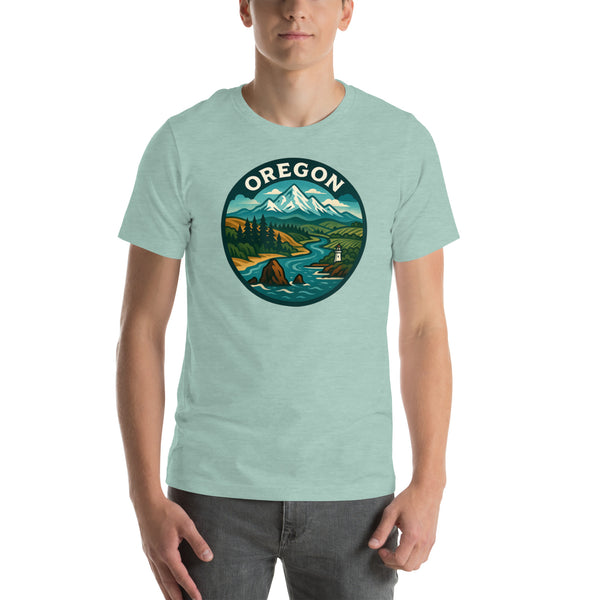 Oregon T-Shirt - Pacific Northwest Landscape Graphic Tee - Oregon Gift