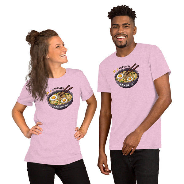 Funny Ramen Shirt - Kawaii Food Graphic Tee - Ramen Lover Gift - Foodie T-Shirt - Hopeless Ramen-tic