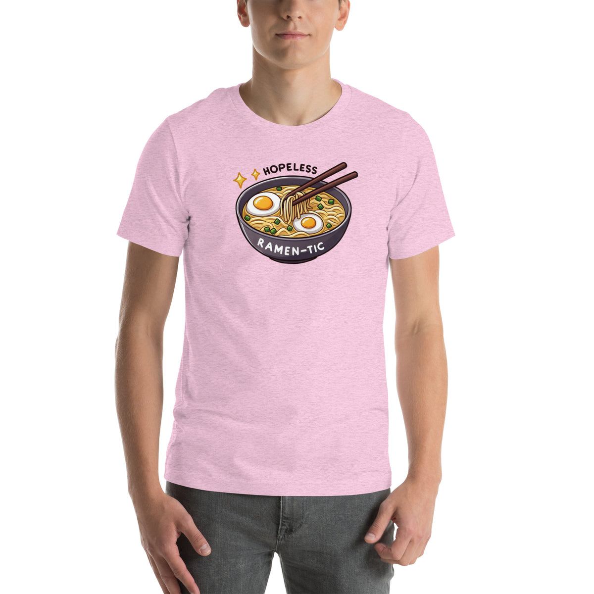 Funny Ramen Shirt - Kawaii Food Graphic Tee - Ramen Lover Gift - Foodie T-Shirt - Hopeless Ramen-tic