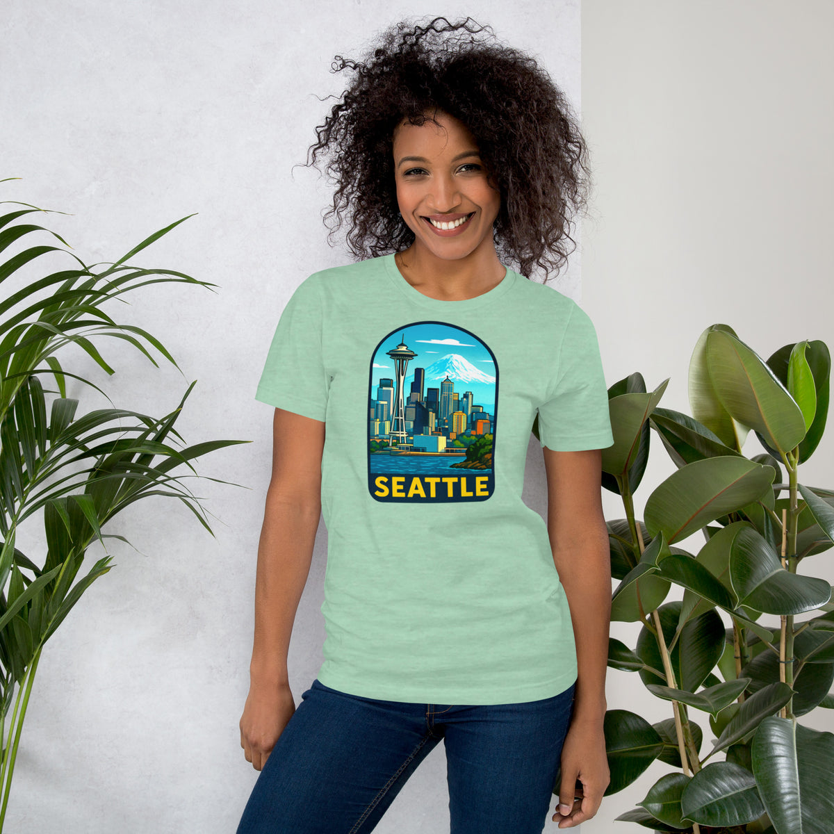 Seattle Skyline T-Shirt - Pacific Northwest Space Needle Tee Gift