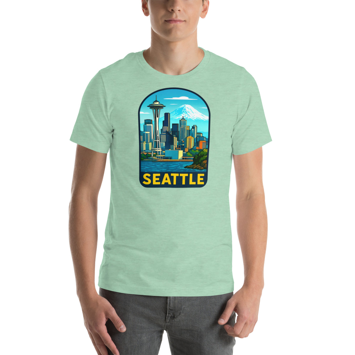 Seattle Skyline T-Shirt - Pacific Northwest Space Needle Tee Gift