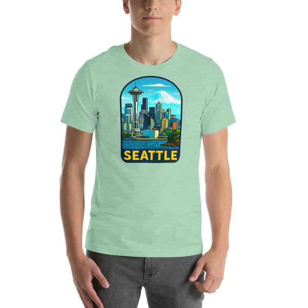 Seattle Skyline T-Shirt - Pacific Northwest Space Needle Tee Gift