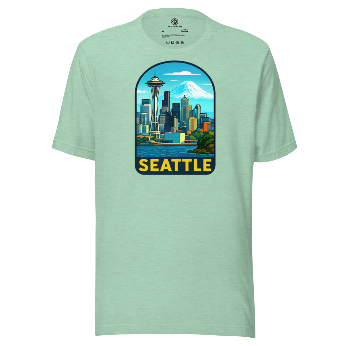 Seattle Skyline T-Shirt - Pacific Northwest Space Needle Tee Gift