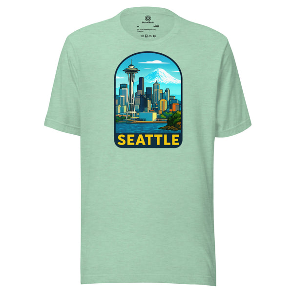 Seattle Skyline T-Shirt - Pacific Northwest Space Needle Tee Gift