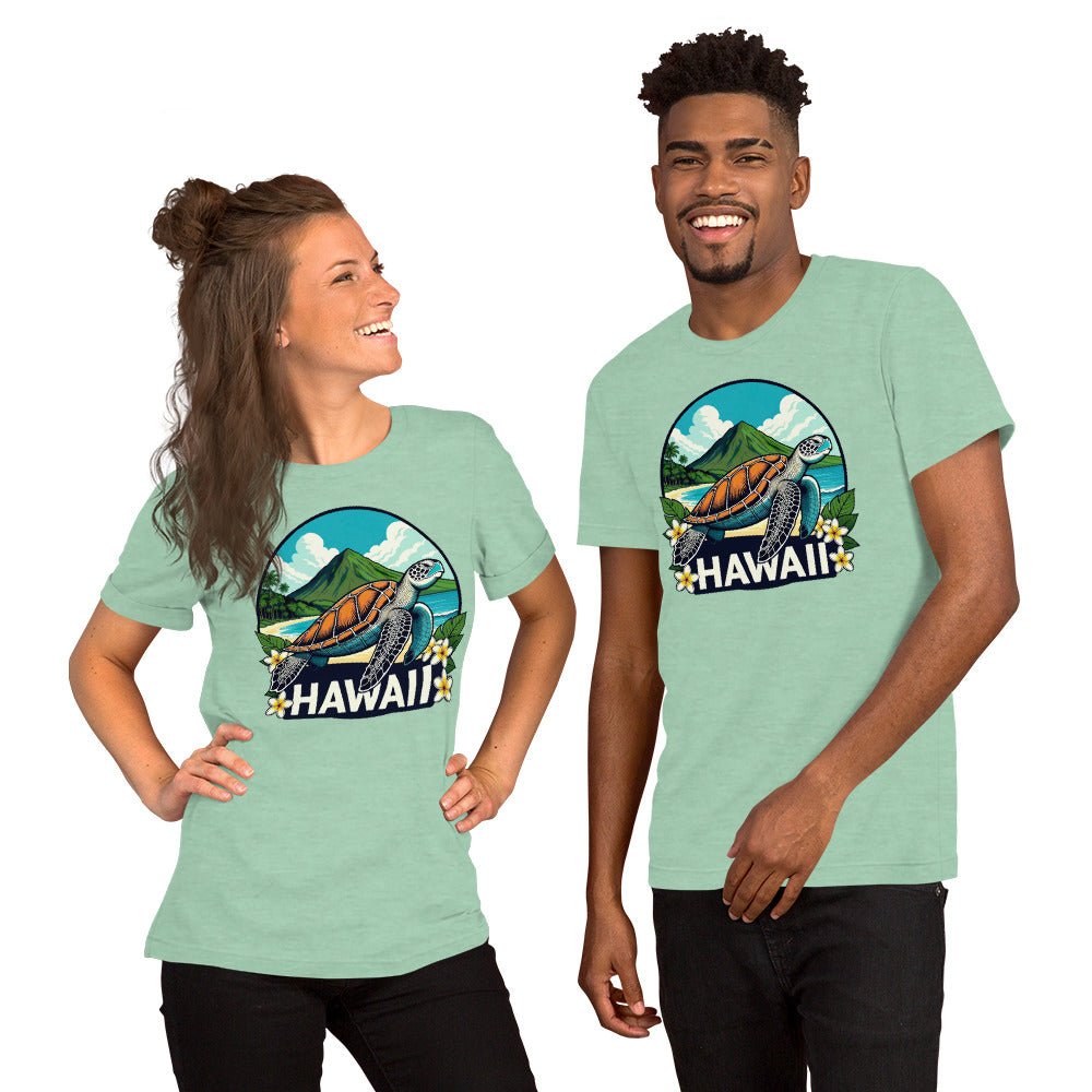 Sea Turtle Hawaii T-Shirt - Tropical Beach Vacation Tee Gift