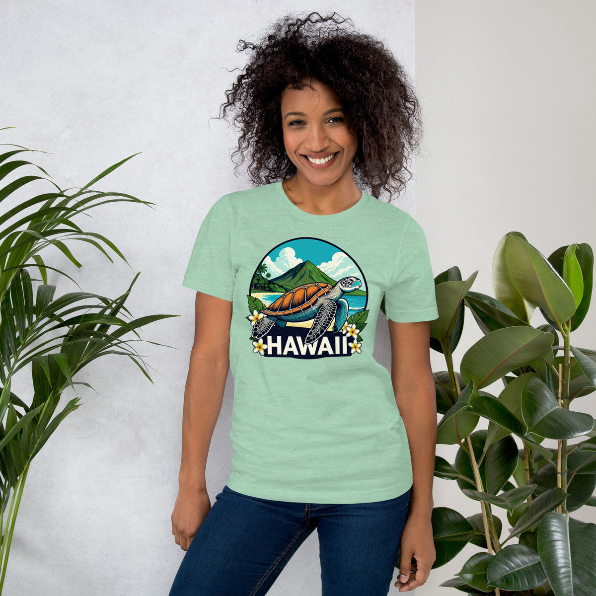 Sea Turtle Hawaii T-Shirt - Tropical Beach Vacation Tee Gift
