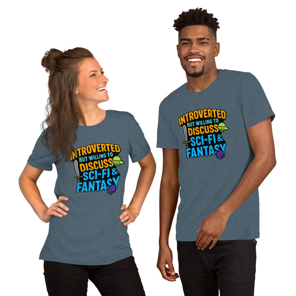 Introvert Sci-Fi Gift - Funny Nerdy Shirt - DnD Tee - Fantasy Gamer Gift - Book Lover T-Shirt