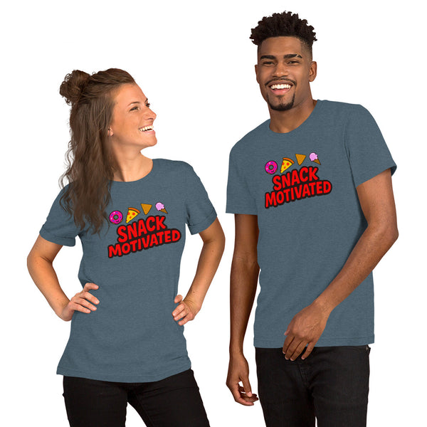 Snack Motivated Shirt - Funny Food Lover Tee - Snack Lover Gift - Foodie Graphic Tee